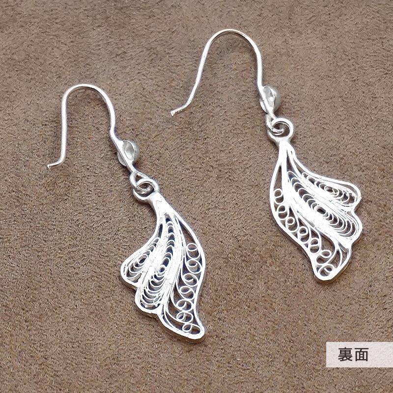 銀線細工 テルキャーリ/フィリグリー ピアス　SV-E-TKI-232　羽モチーフ |  | 02