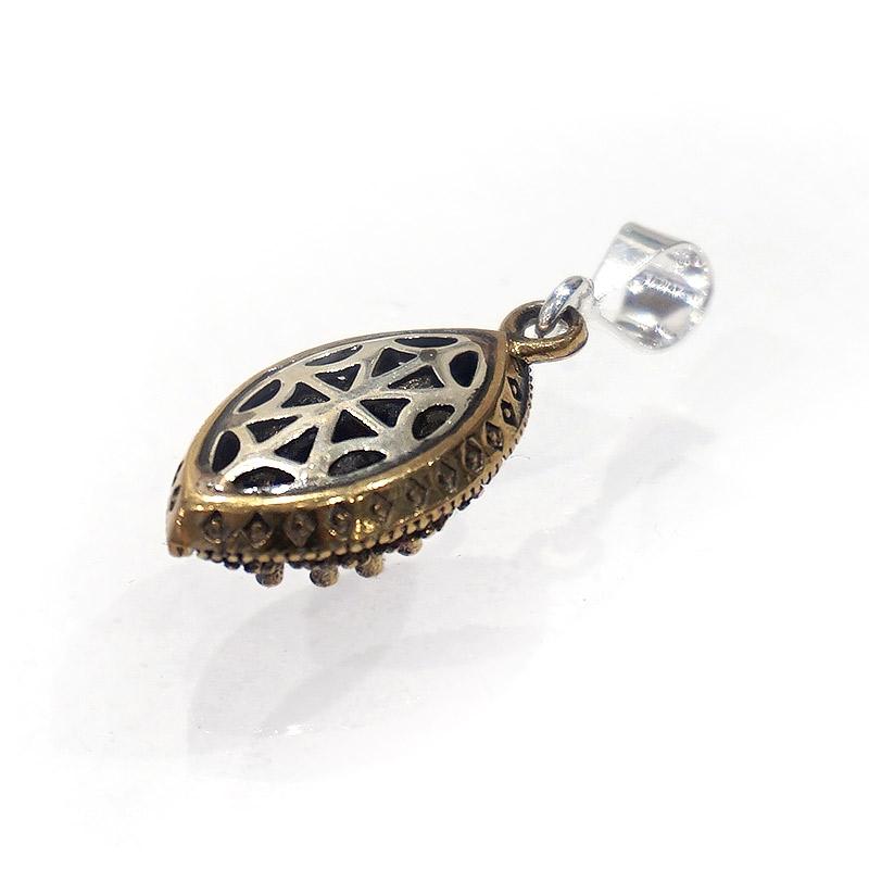 トルコ アンティーク調 ペンダントトップ SV-N-OT-RB1 マーキスカット