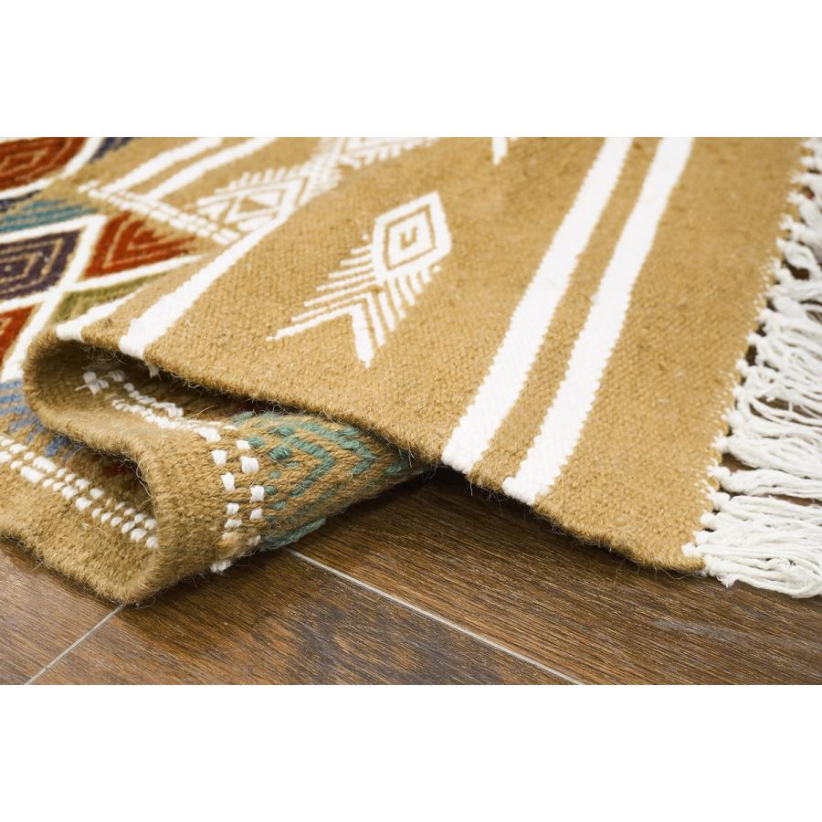 チュニジア　手織りキリム　103×59cm　アクセントラグサイズ　TK100x60-1 |  | 04