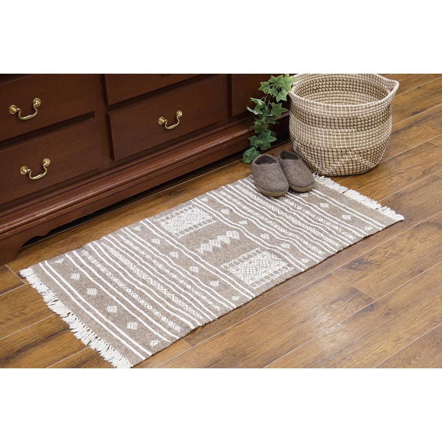 チュニジア　手織りキリム　117×58cm　アクセントラグサイズ　TK100x60-2 |  | 01