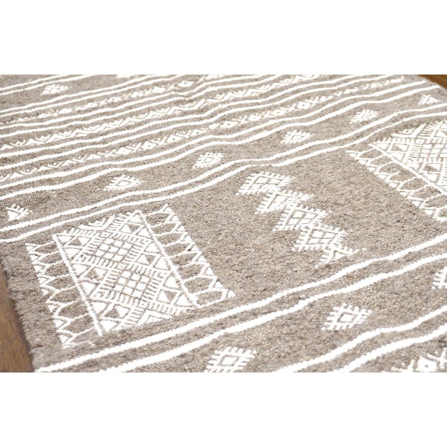 チュニジア　手織りキリム　117×58cm　アクセントラグサイズ　TK100x60-2 |  | 02