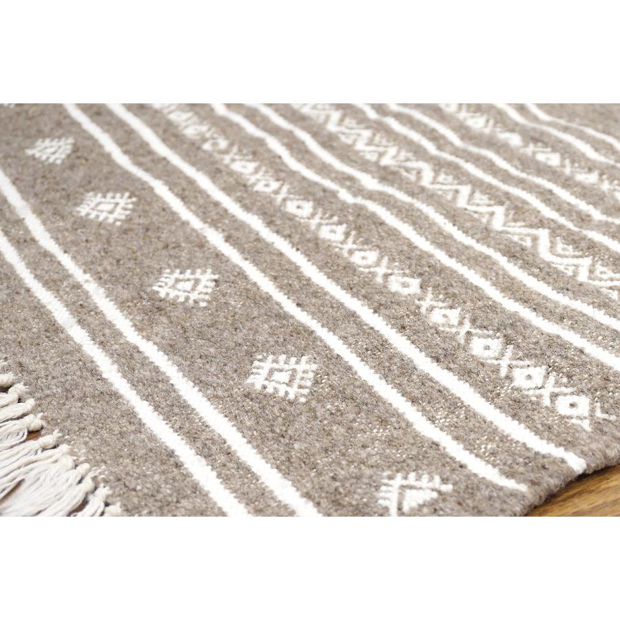 チュニジア　手織りキリム　117×58cm　アクセントラグサイズ　TK100x60-2 |  | 03