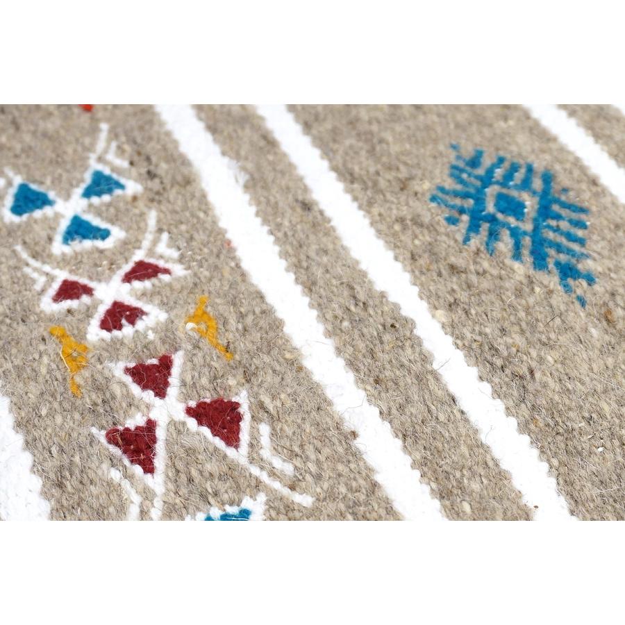 チュニジア　手織りキリム　117×67cm　アクセントラグサイズ　TK115x65-1 |  | 03