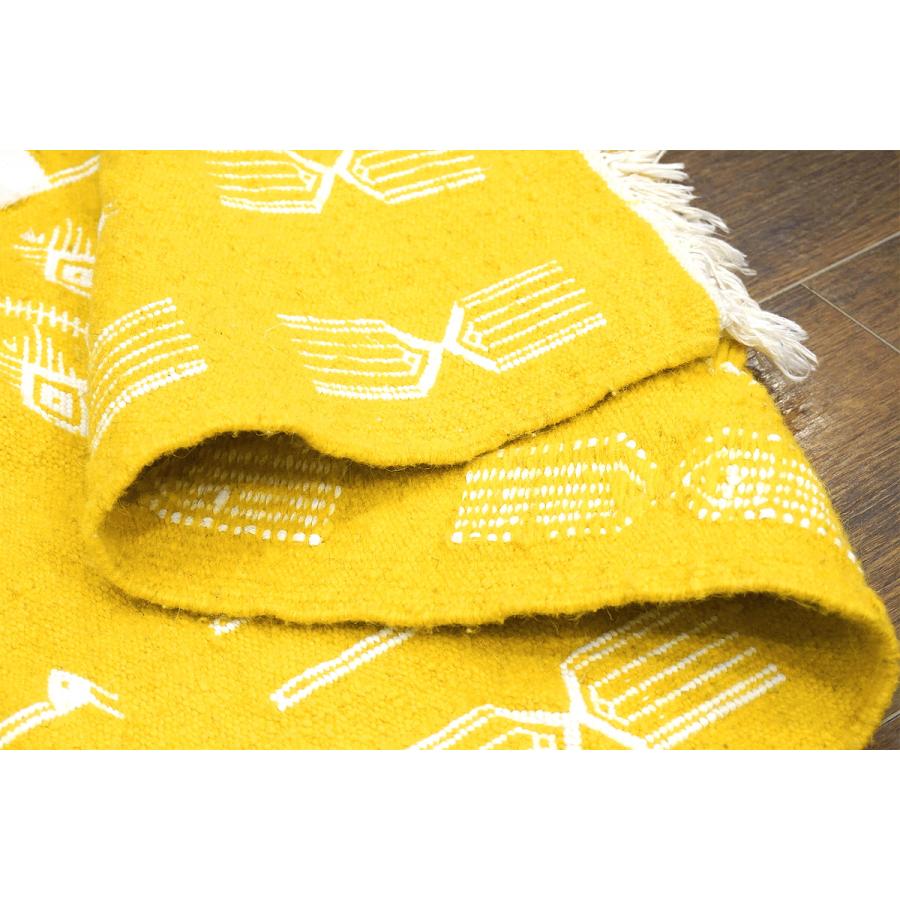 チュニジア　手織りキリム　105×60cm　アクセントラグサイズ　TK115x65-2 |  | 04