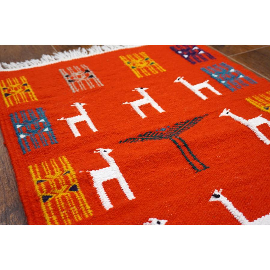 チュニジア　手織りキリム　85×52cm　玄関サイズ　TK80x50-2 |  | 02