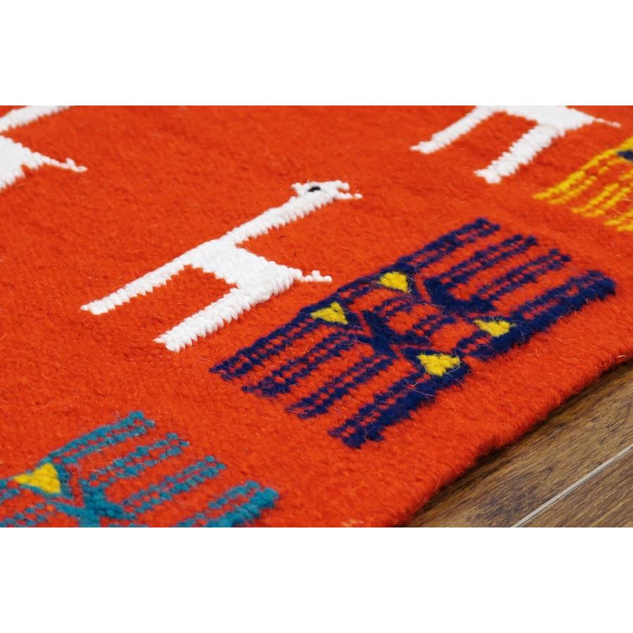 チュニジア　手織りキリム　85×52cm　玄関サイズ　TK80x50-2 |  | 03