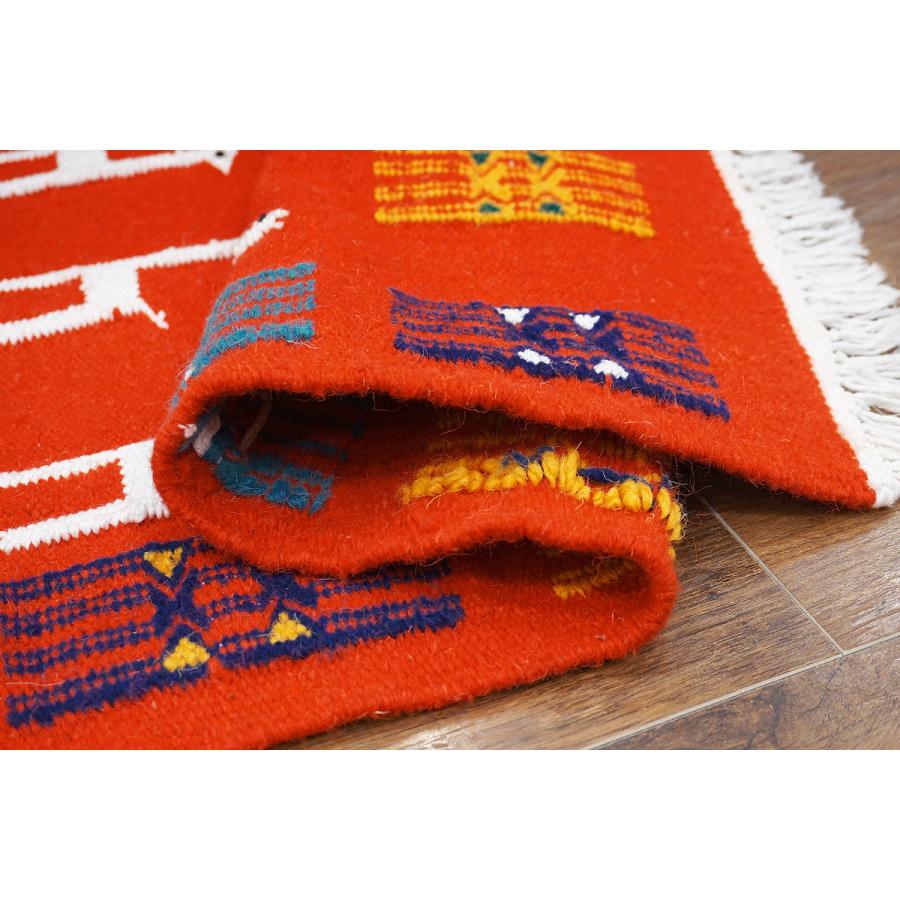 チュニジア　手織りキリム　85×52cm　玄関サイズ　TK80x50-2 |  | 04