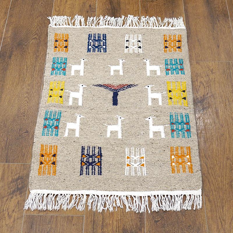 チュニジア　手織りキリム　83×54cm　玄関サイズ　TK80x50-3 | 