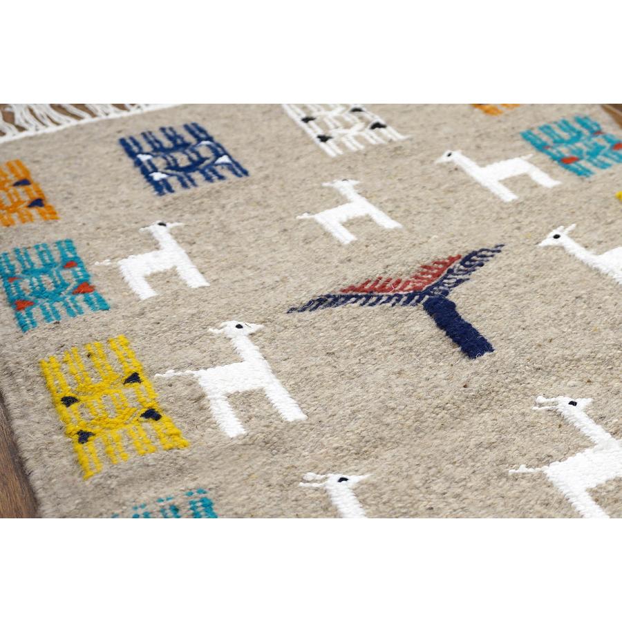 チュニジア　手織りキリム　83×54cm　玄関サイズ　TK80x50-3 |  | 02