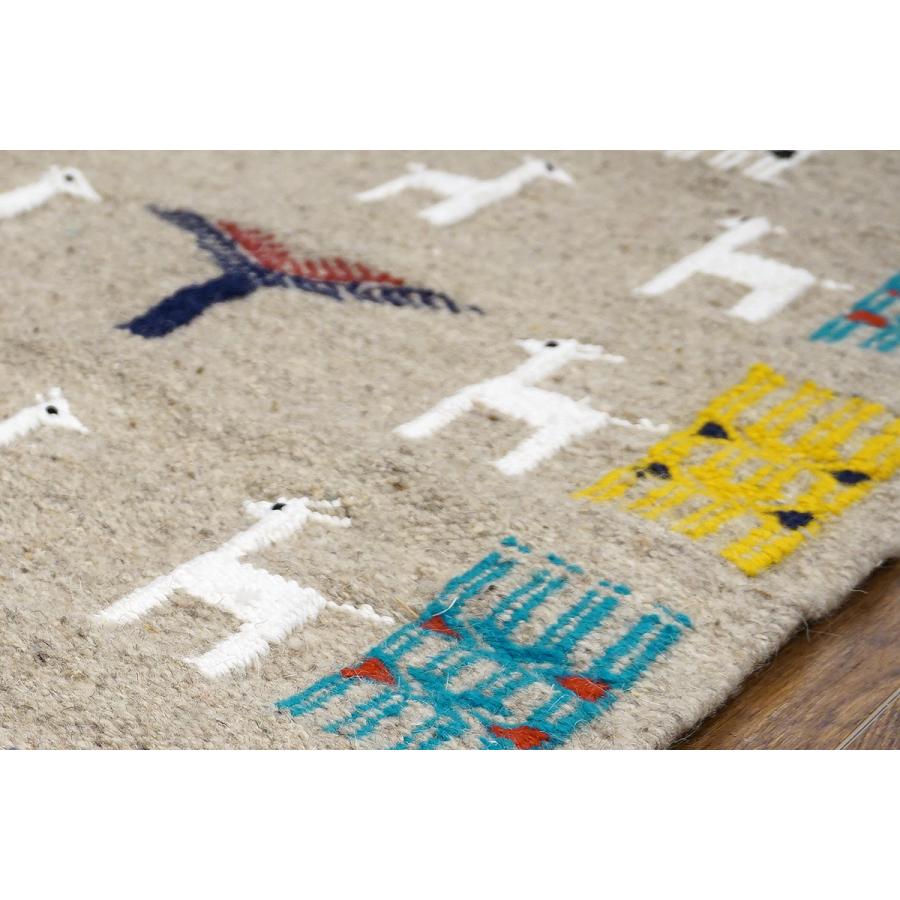 チュニジア　手織りキリム　83×54cm　玄関サイズ　TK80x50-3 |  | 03