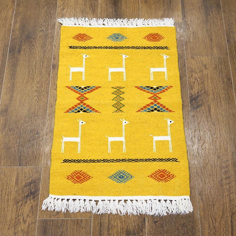 チュニジア　手織りキリム　80×49cm　玄関サイズ　TK80x50-4 | 