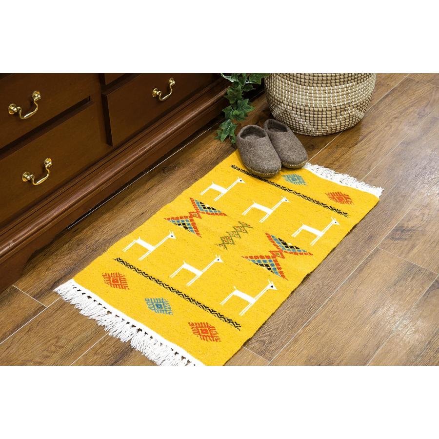 チュニジア　手織りキリム　80×49cm　玄関サイズ　TK80x50-4 |  | 01