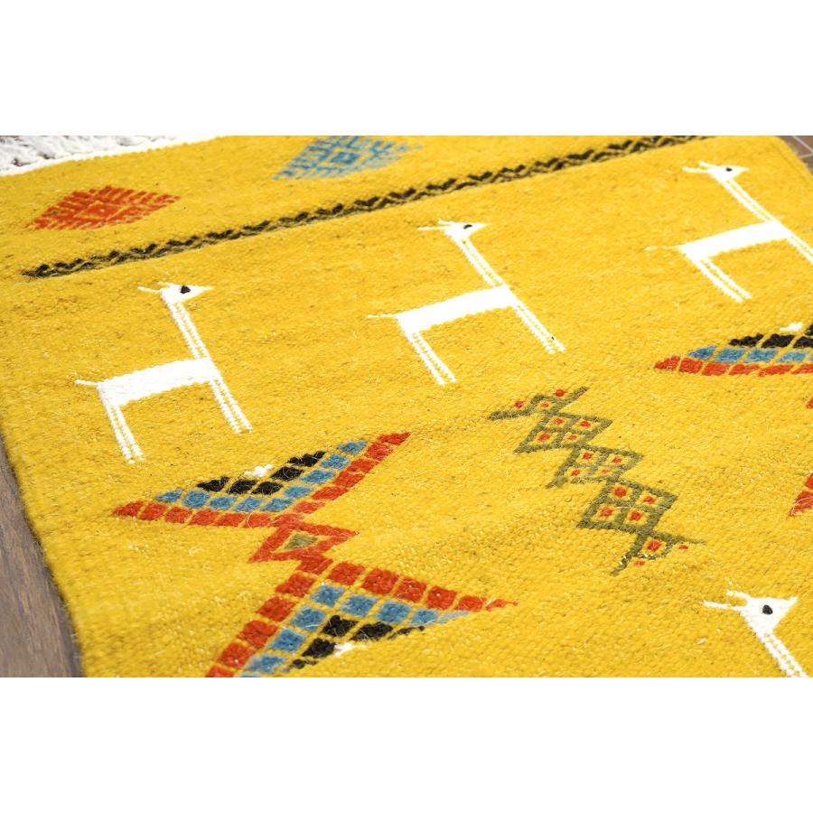 チュニジア　手織りキリム　80×49cm　玄関サイズ　TK80x50-4 |  | 02