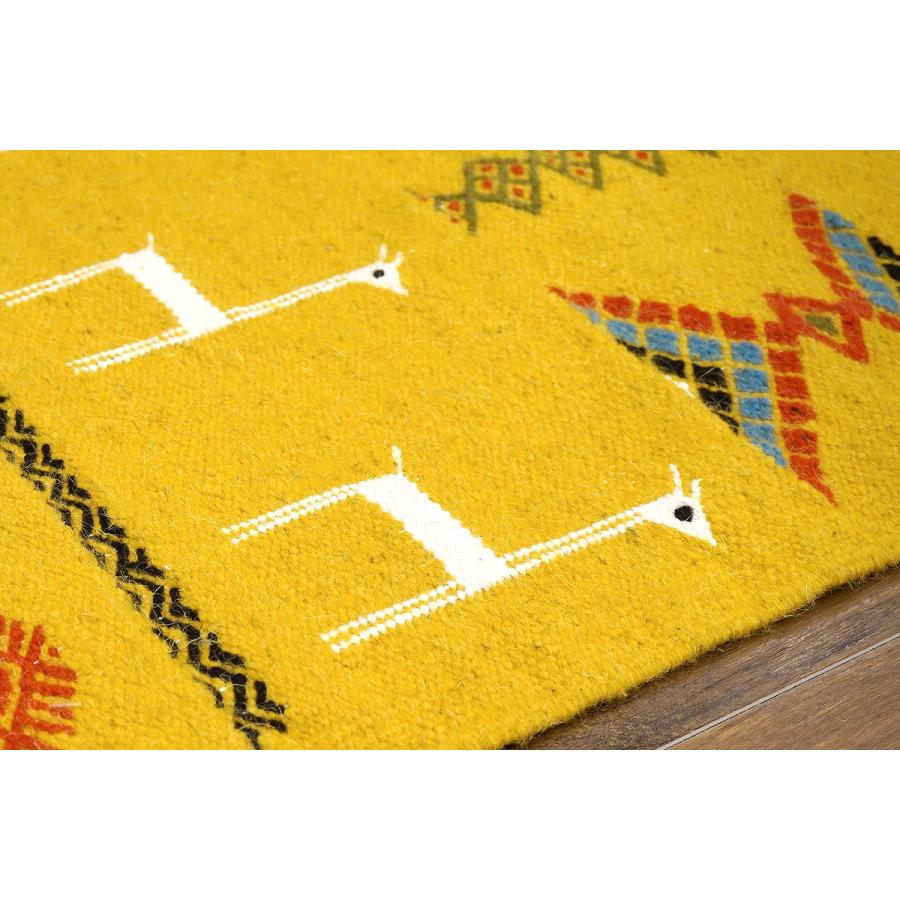 チュニジア　手織りキリム　80×49cm　玄関サイズ　TK80x50-4 |  | 03