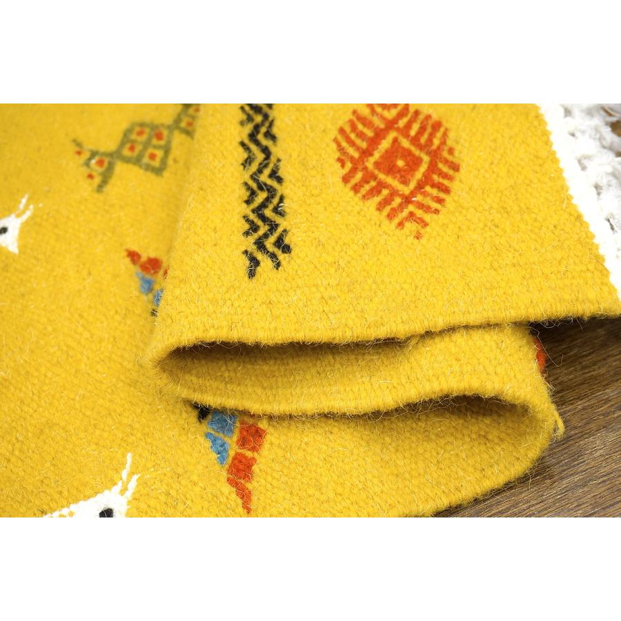 チュニジア　手織りキリム　80×49cm　玄関サイズ　TK80x50-4 |  | 04