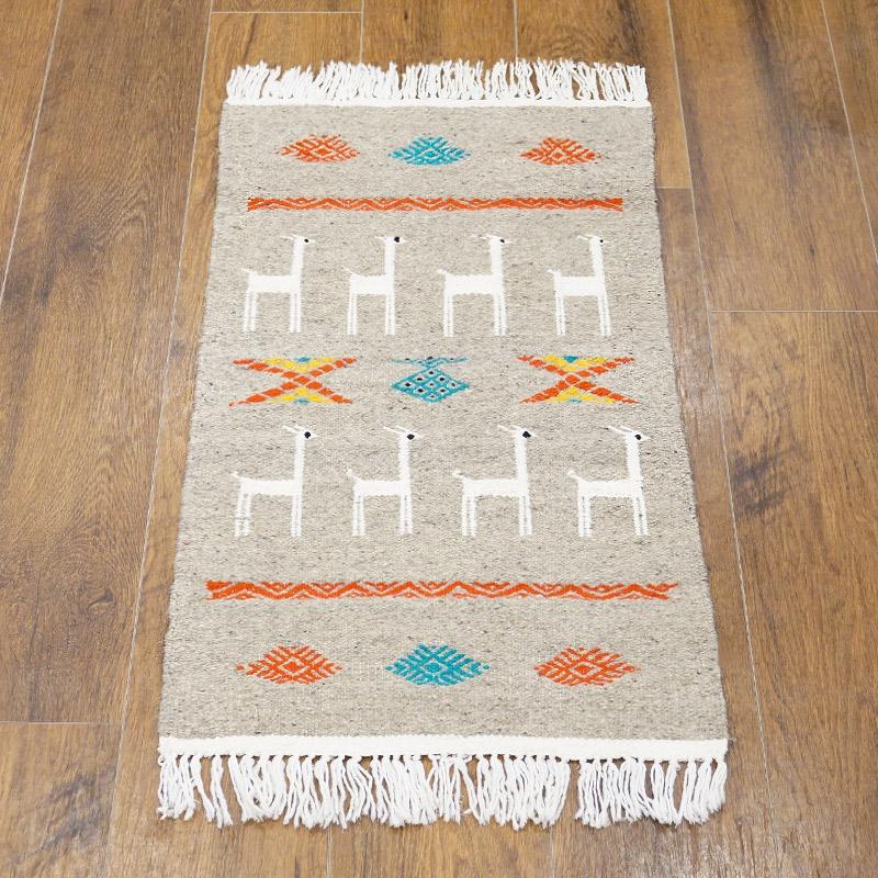 チュニジア　手織りキリム　88×49cm　玄関サイズ　TK80x50-5 | 