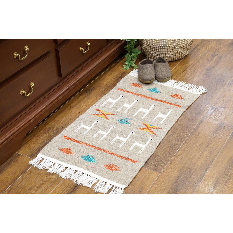 チュニジア　手織りキリム　88×49cm　玄関サイズ　TK80x50-5 |  | 01