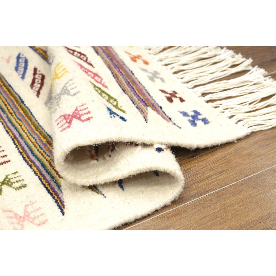 チュニジア　手織りキリム　79×50cm　玄関サイズ　TK80x50-6 |  | 04