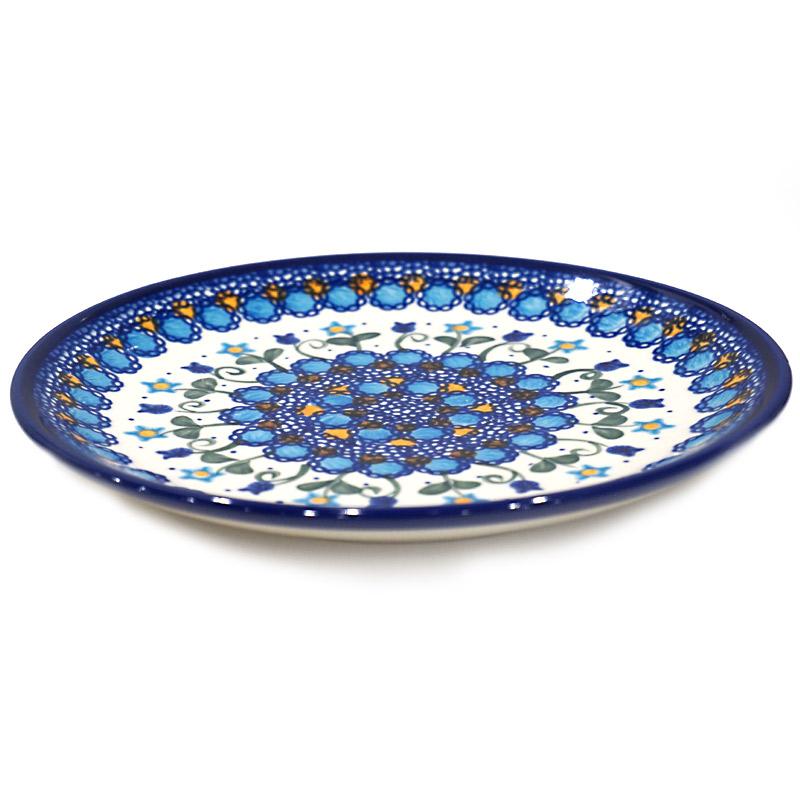ポーランド陶器　ポーリッシュポタリー 「VENA」 プレート19cm　V132-U006　ブルーフラワー柄 |  | 02