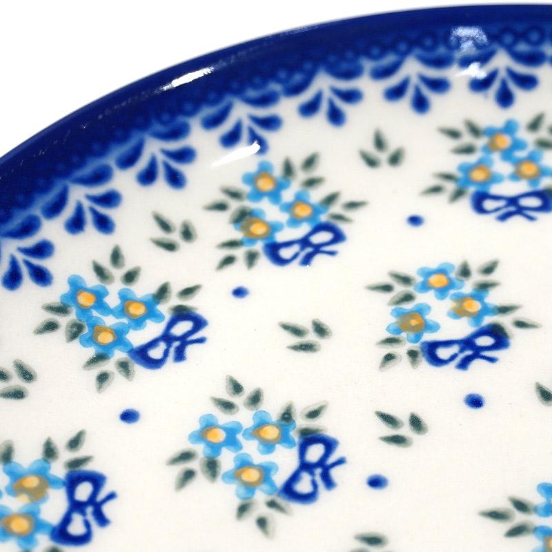 ポーランド陶器　ポーリッシュポタリー 「VENA」 プレート19cm　V132-U053　花束柄 |  | 01