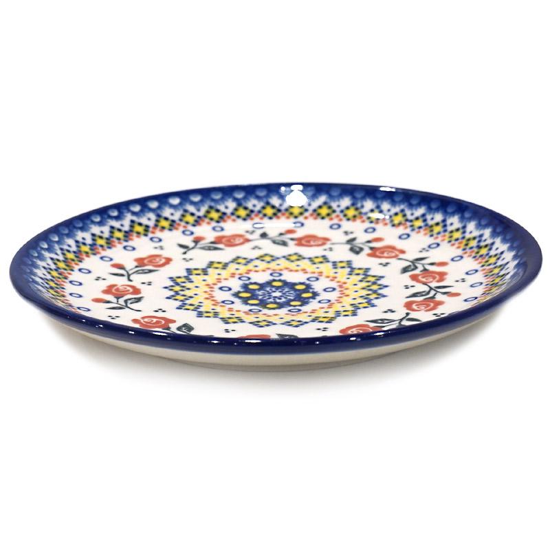 ポーランド陶器　ポーリッシュポタリー 「VENA」 プレート19cm　V132-U504　ローズ柄 |  | 02