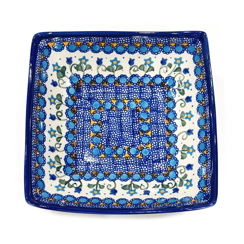 ポーランド陶器　ポーリッシュポタリー 「VENA」 タフィーボウル　V161-U006　ブルーフラワー柄 |  | 01