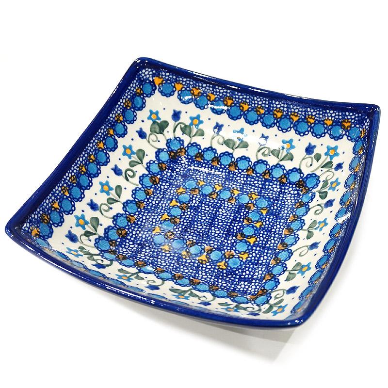 ポーランド陶器　ポーリッシュポタリー 「VENA」 タフィーボウル　V161-U006　ブルーフラワー柄 |  | 02