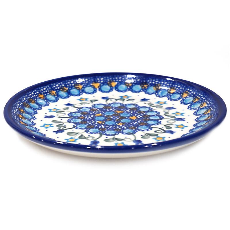ポーランド陶器　ポーリッシュポタリー 「VENA」 プレート17cm　V195-U006　ブルーフラワー柄 |  | 02