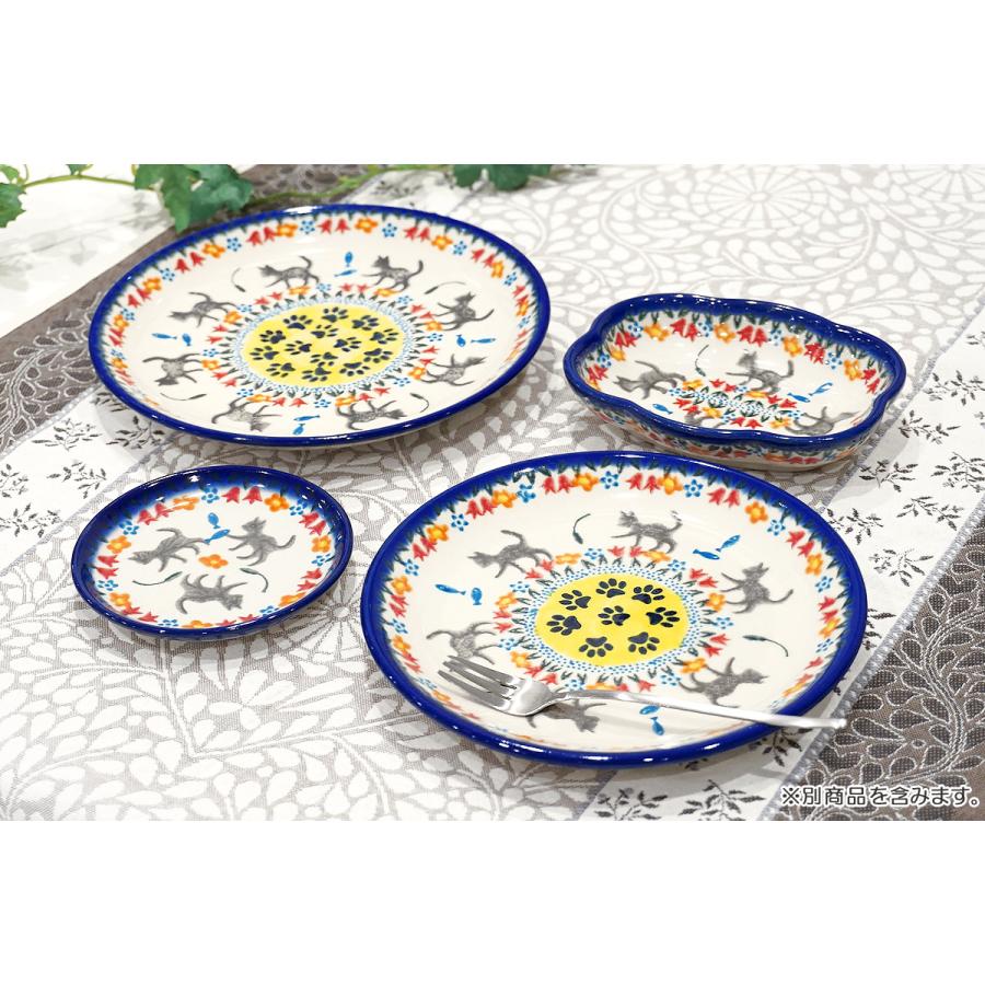 ポーランド陶器　ポーリッシュポタリー 「VENA」 プレート17cm　V195-U731　子猫柄 |  | 04