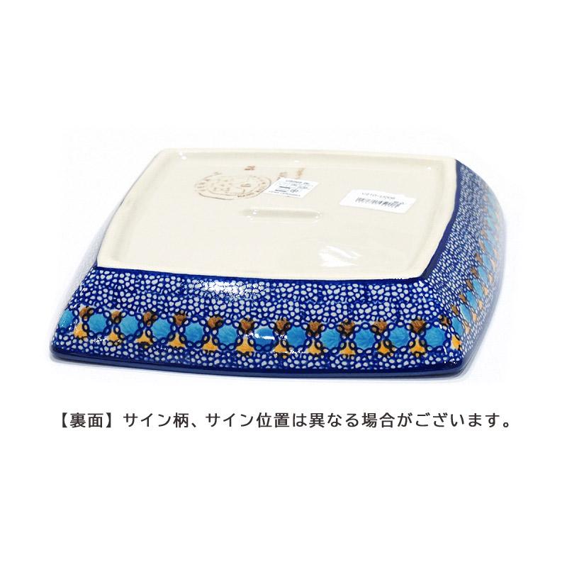 ポーランド陶器　ポーリッシュポタリー 「VENA」 タフィープレート　V210-U006　ブルーフラワー柄 |  | 03