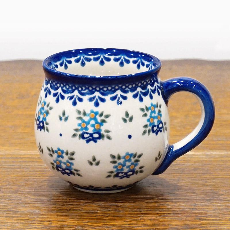 ポーランド陶器　ポーリッシュポタリー 「VENA」 マグカップ（約220cc） V337-U053　花束柄 | 