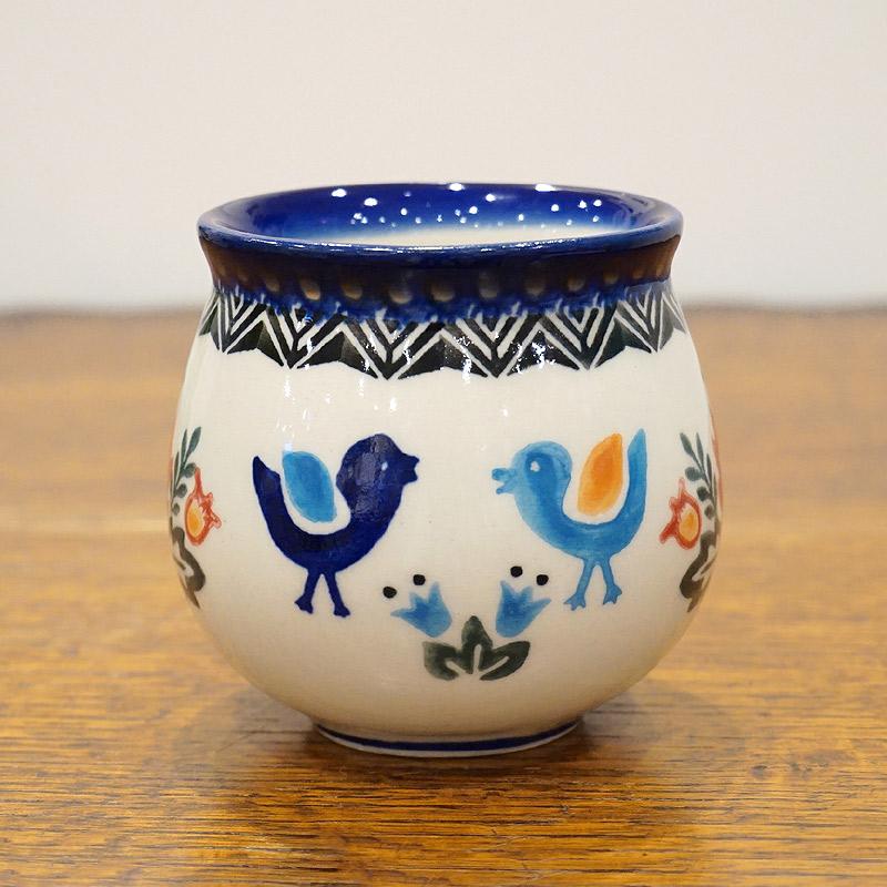 ポーランド陶器　ポーリッシュポタリー 「VENA」 マグカップ（約220cc） V337-U288　小鳥 |  | 03