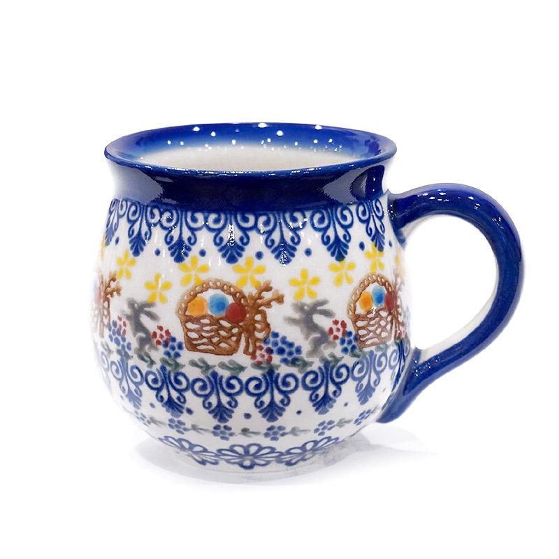 ポーランド陶器　ポーリッシュポタリー 「VENA」 マグカップ（約220cc） V337-U608　ウサギ柄 | 