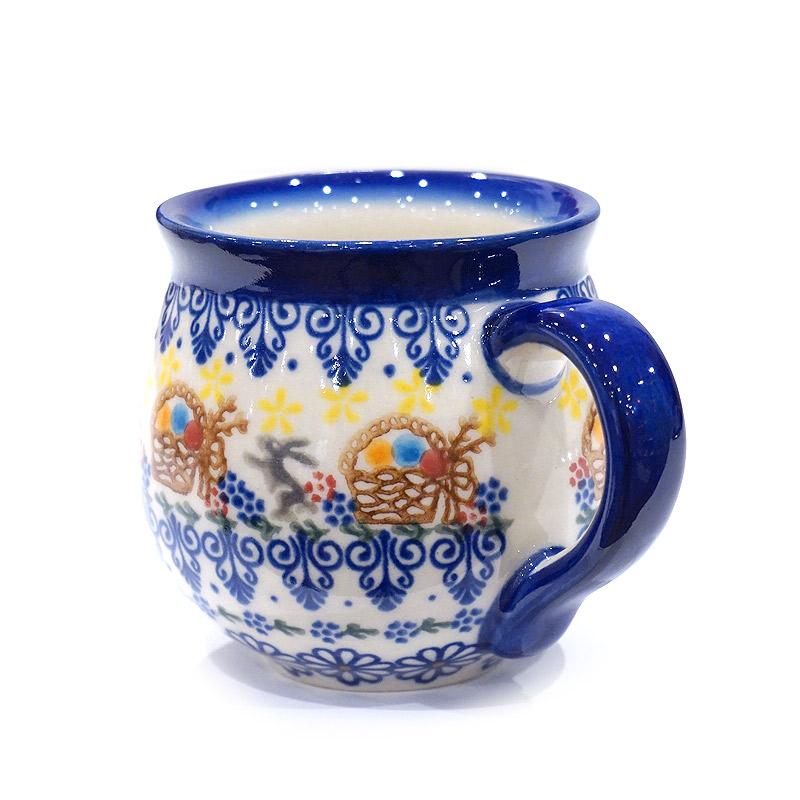 ポーランド陶器　ポーリッシュポタリー 「VENA」 マグカップ（約220cc） V337-U608　ウサギ柄 |  | 01