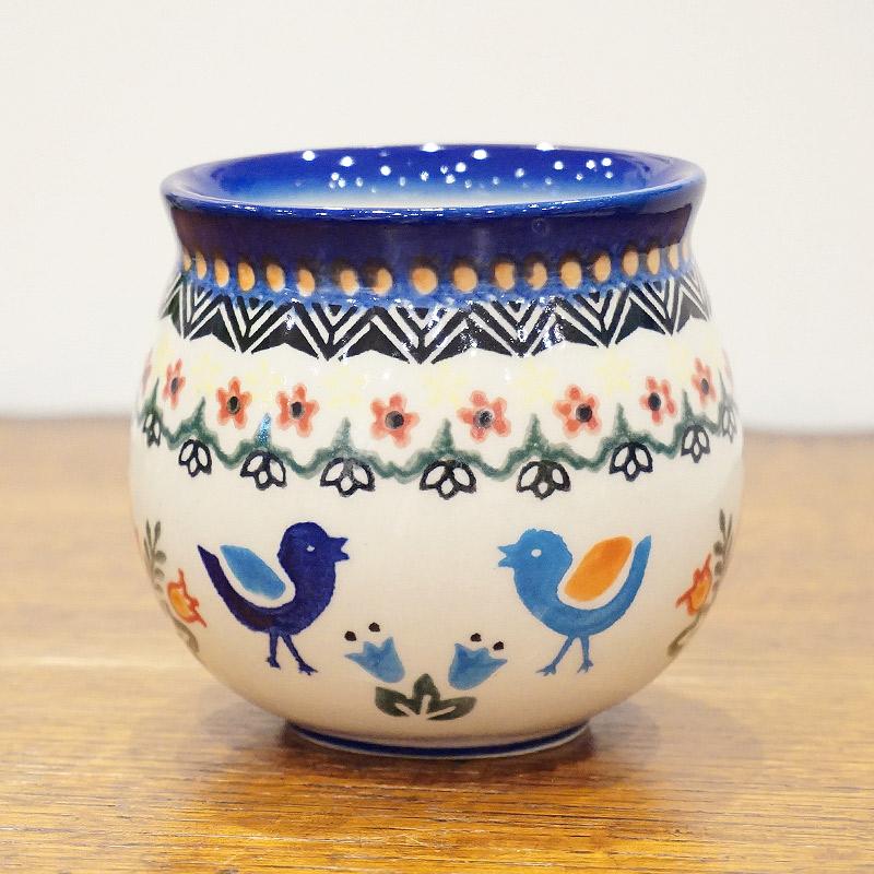 ポーランド陶器　ポーリッシュポタリー 「VENA」 マグカップ大（約340cc） V352-U288　小鳥 |  | 04