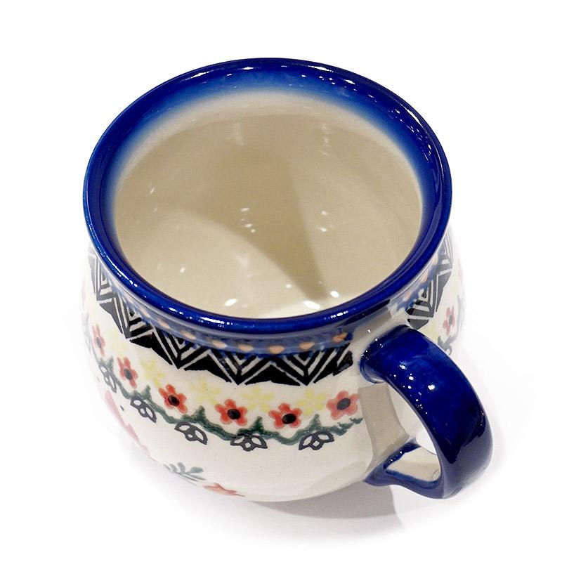 ポーランド陶器　ポーリッシュポタリー 「VENA」 マグカップ大（約340cc） V352-U288　小鳥 |  | 05