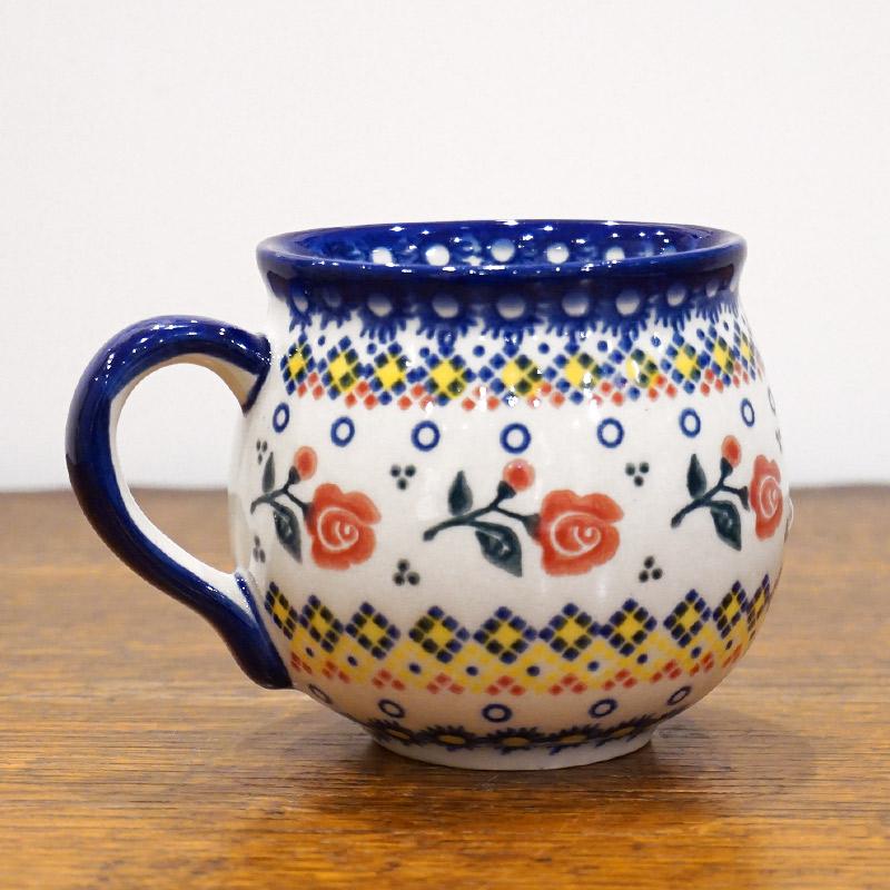ポーランド陶器　ポーリッシュポタリー 「VENA」 マグカップ大（約340cc） V352-U504 |  | 01