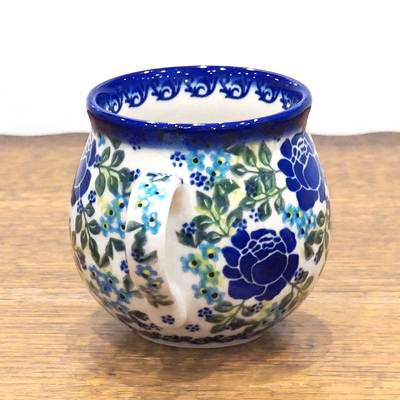 ポーランド陶器　ポーリッシュポタリー 「VENA」 マグカップ大（約340cc） V352-U624　青い薔薇 |  | 02