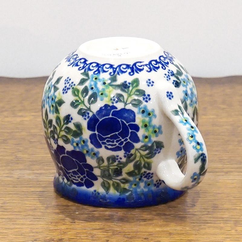 ポーランド陶器　ポーリッシュポタリー 「VENA」 マグカップ大（約340cc） V352-U624　青い薔薇 |  | 03