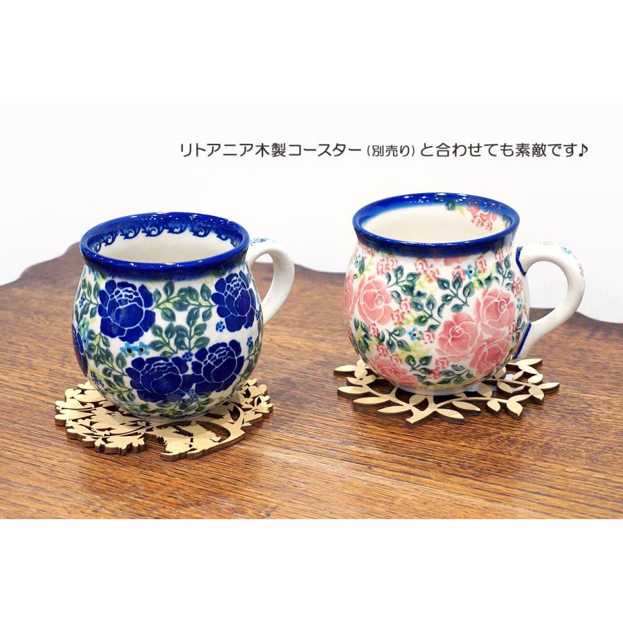 ポーランド陶器　ポーリッシュポタリー 「VENA」 マグカップ大（約340cc） V352-U625　赤い薔薇 |  | 06