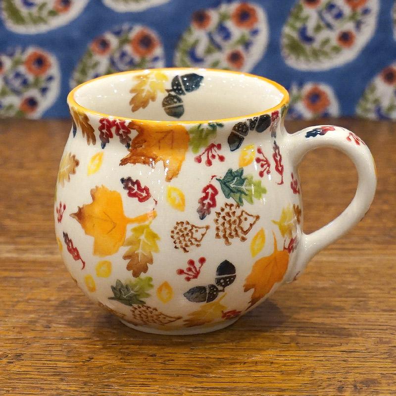 ポーランド陶器　ポーリッシュポタリー 「VENA」 マグカップ大（約340ml） V352-U634　ハリネズミ柄 | 