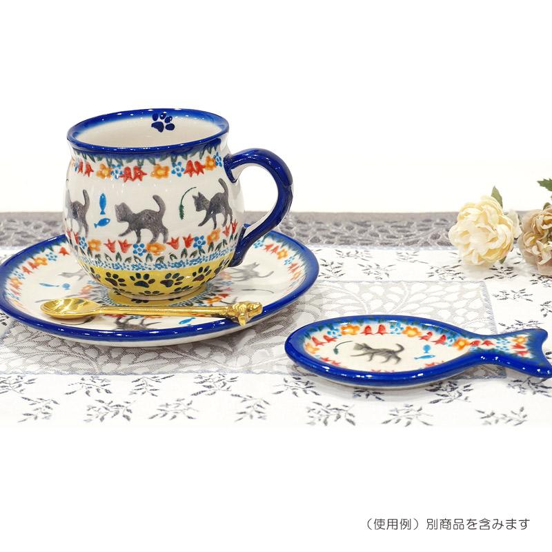 ポーランド陶器　ポーリッシュポタリー 「VENA」 マグカップ大（約340ml） V352-U731　子猫柄 |  | 05