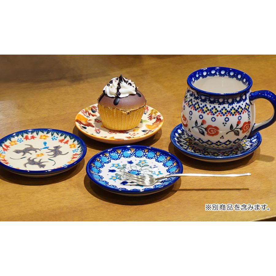 ポーランド陶器　ポーリッシュポタリー 「VENA」 プレート10cm　V372-U731　子猫柄 |  | 03
