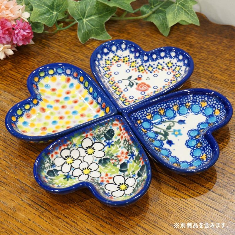 ポーランド陶器　ポーリッシュポタリー 「VENA」 ハートプレート　V392-U504　ローズ |  | 04