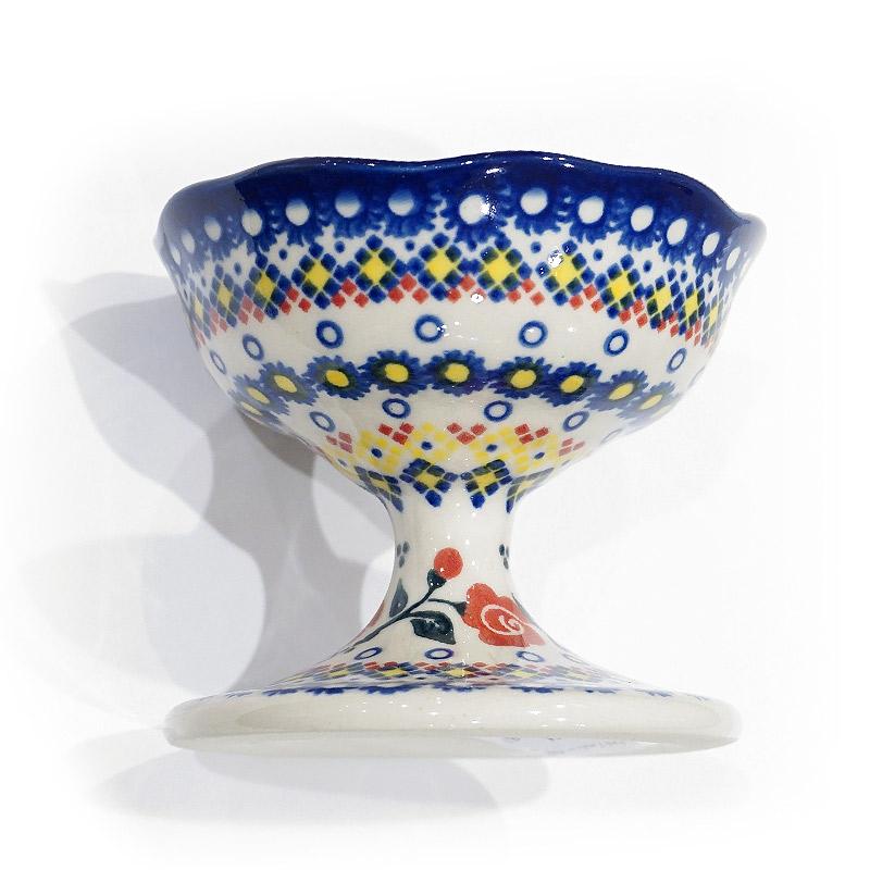 ポーランド陶器　ポーリッシュポタリー 「VENA」 デザートボウル　V528-U504　ローズ |  | 01