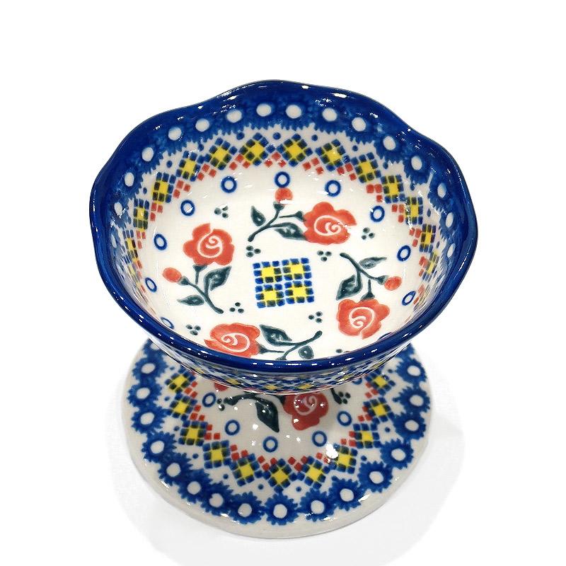 ポーランド陶器　ポーリッシュポタリー 「VENA」 デザートボウル　V528-U504　ローズ |  | 02