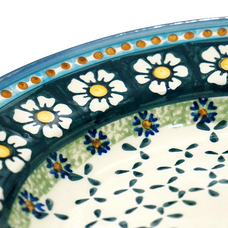 ポーランド陶器　ポーリッシュポタリー 「WIZA」 パスタ/スープ皿　W204-25A　カモミール柄 |  | 02