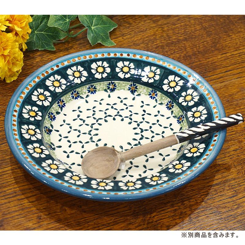 ポーランド陶器　ポーリッシュポタリー 「WIZA」 パスタ/スープ皿　W204-25A　カモミール柄 |  | 05