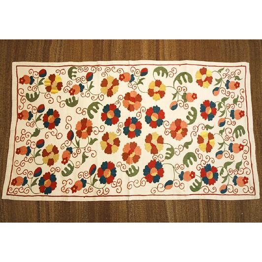 特別SALE シルクスザンニ 刺繍布 Z-251 102x60cm |  | 01