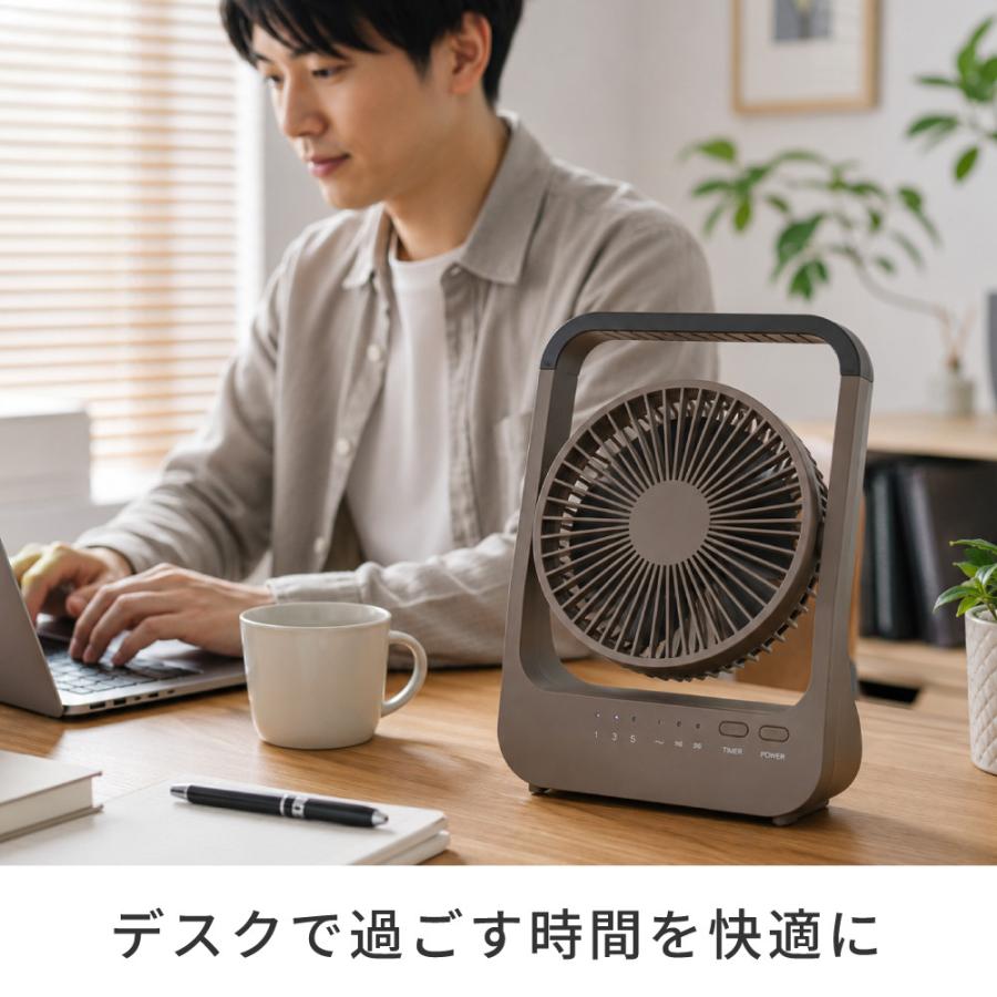 TOPLAND（トップランド） 扇風機 卓上扇風機 コンセント 乾電池 usb
